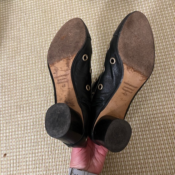 Isabel Marant Black Ankle Boots with Gold Accents - Picture 9 of 9